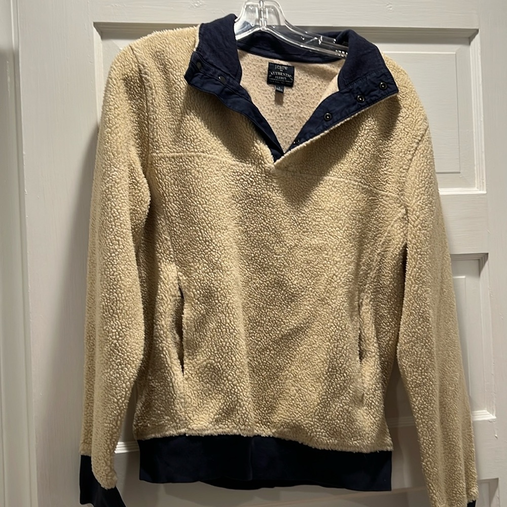 Cozy fleece pullover.